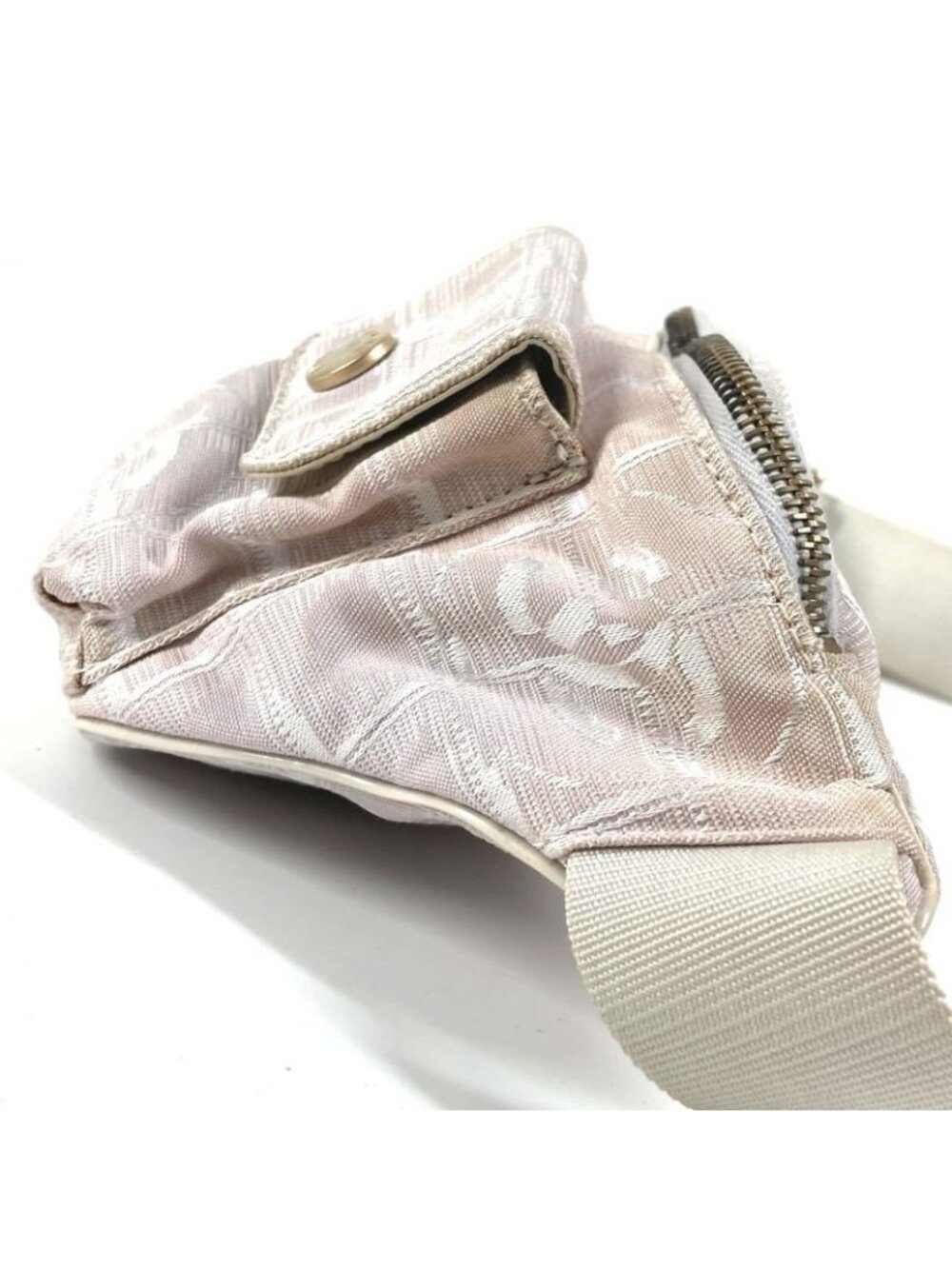 Chanel Body Bag Waist Pouch Nylon Pink - Picture 6 of 9